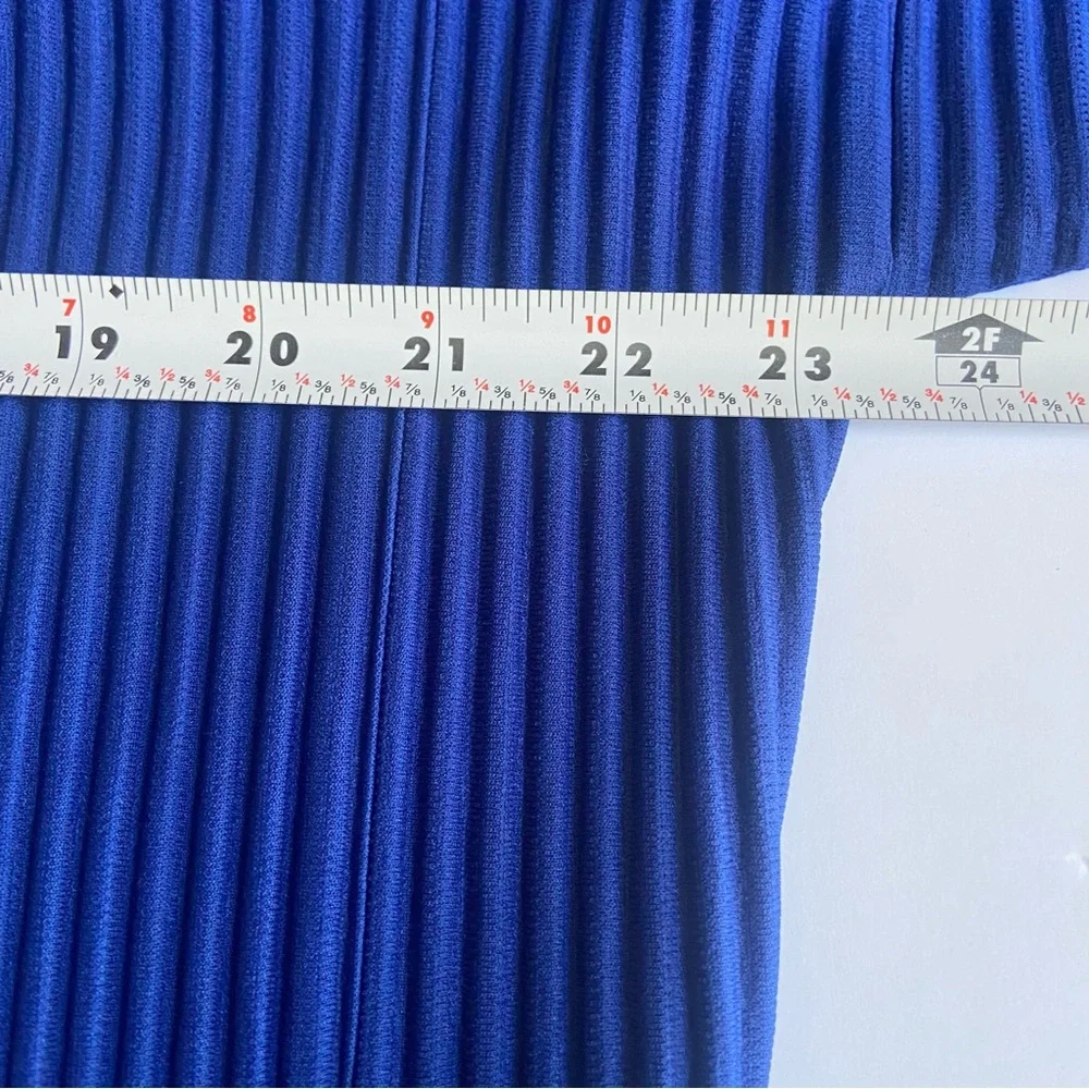 Homme Plisse Issey Miyake Blue Cotton Surface Pleated Cardigan Jacket size 4 - Picture 12 of 13